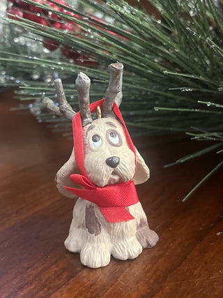Vtg 1987 Hallmark Keepsake "Reindoggy" Christmas Ornament RSV|128009