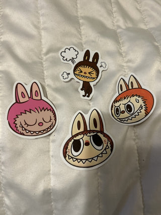 12F Assorted Labubu Sticker MTS|97895