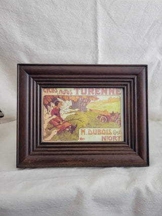 7x9 Wood Framed Copy of Turenne Cycles & Autos RCD