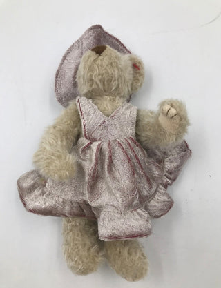 TY Vintage Bonnt Bear Stuffed Toy ,9"-RSV|116690