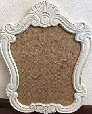 Ornate Burlap Framed Board MTS