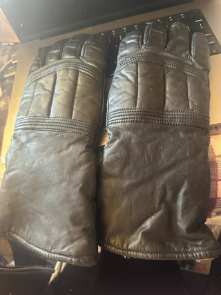 Rocky Men's Black Large Leather Padded Gloves #47 VV MTS
