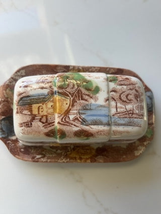Vintage Nasco Covered Butter Dish