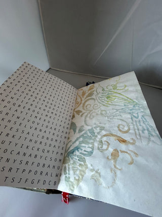 Altered Book Journal "Wide World" game themed journal RSV|105469