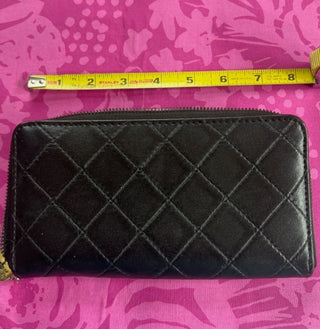 Juicy Coutoure Cross my heart Wallet Black quilted #62 VV MTS|93309