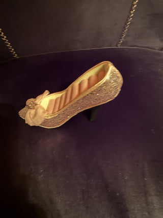 Vintage Sequence Pink Jewelry Ring holder high heel #62 VV MTS|156765