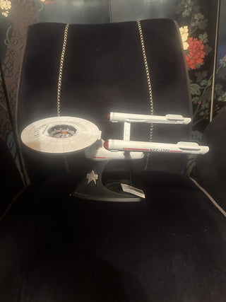 Rare Franklin Mint Star Trek USS Enterprise 25th Anniversary w/stand die cast #47 VV MTS