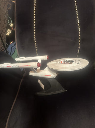 Rare Franklin Mint Star Trek USS Enterprise 25th Anniversary w/stand die cast #47 VV MTS