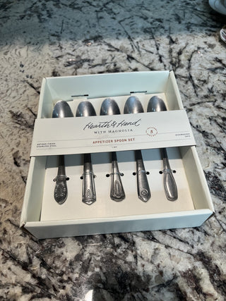 5 Piece Appetizer Spoon Set Magnolia/Hearth & Home RCD|112662
