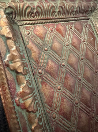 Tray Metal Faux Antiqued MTS