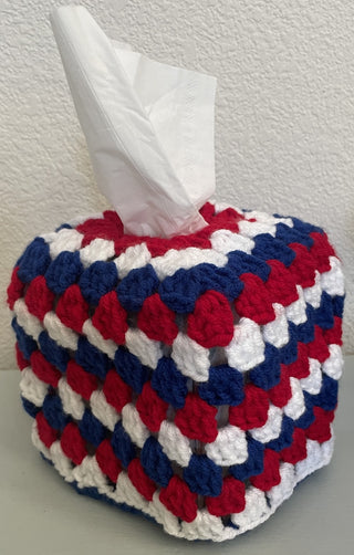 Red White Blue Tissue Box Cover MTS|83295