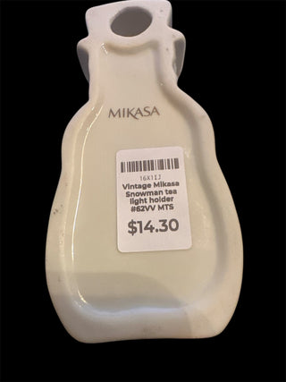Vintage Mikasa Snowman tea light holder #62VV MTS|134722