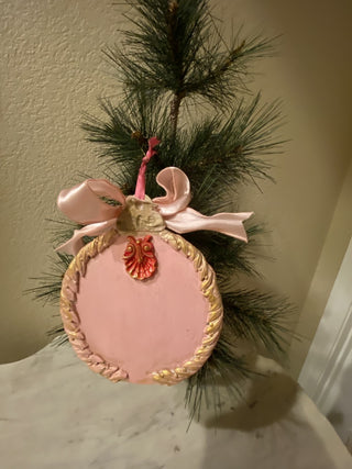 Large vtg style Teatime Christmas ornament handcrafted RCD|136486