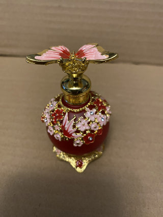 Pink red Butterfly 1 oz Perfume Bottle w/wand RSV|80864