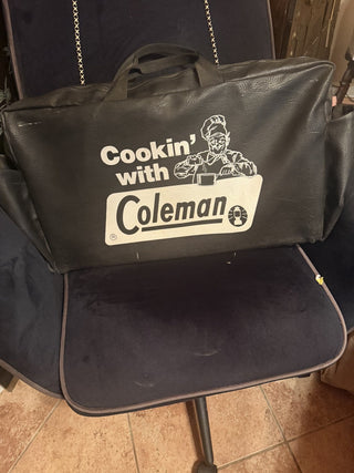 Coleman Propane Camping Stove 2 burner & Camping stove cover bag #47 VV MTS