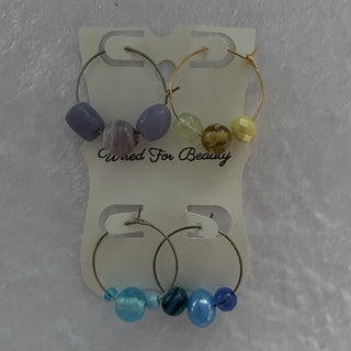 Set of 4 wine glass markers RSV