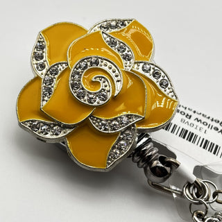 Yellow Rose Retractable Badge Holder|74776