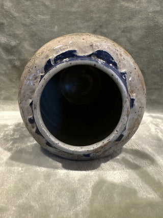 blue & gray ceramic vase MTS