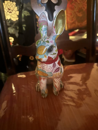 Spring Floral Resin Bunny #63 VV MTS
