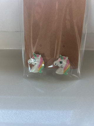 Kids unicorn clips earrings-RSV
