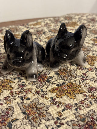 Vintage Black & Grey Pig Salt and Pepper shaker set of 2 - RCD