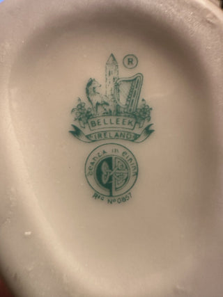 Belleek Ireland Undine Water Nymph 6th Green Mark Creamer / Pitcher approx. 4 3/4" #63 VV MTS