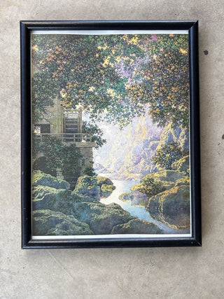 framed house on river print MTS
