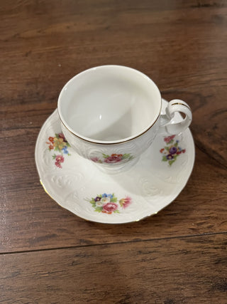 Bernadotte Czech Republic Floral Tea Cup & Saucer|77668