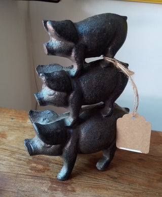 MW Vintage Cast Iron Piggyback Pigs MTS|107997