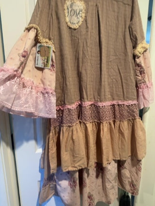 Boho duster patch work flooral