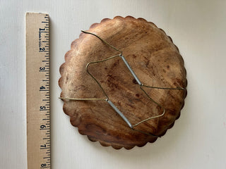 Vintage Carved wood plate RSV|105619