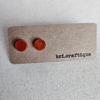 bri.craftique - Pink Resin Stud Earrings|130130