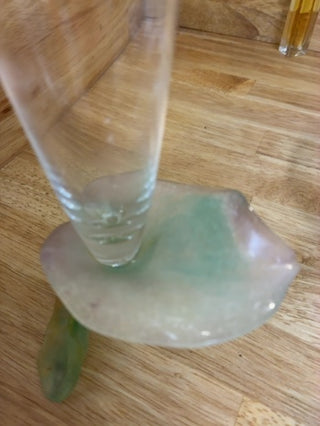 Signed Daum France Pâte de Verre "Soliflor" vase, often referred to as a Lily or Arum vase.     Shipping not available. Must be picked up at Bliss Marketplace 2529 Mercantile Drive Suite C Rancho Cordova CA hours 10-6 Thursday - Sunday