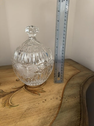 AJ - Glass Covered Candy Dish