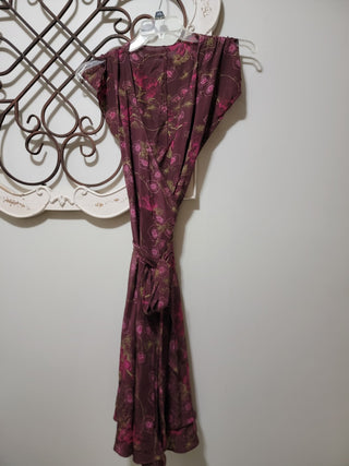 Burgundy wrap dress RCD|95596