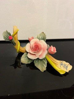 #1929 Capodimonte Ceramic Pink Rose RSV|65325