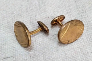 MW Vintage Gold Tone Cufflinks MTS