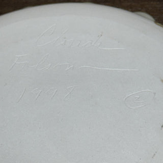 Clouds Folsom Pottery Ruffled Pie Plate MTS|90074