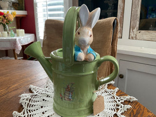 Peter Rabbit ceramic watering can /vase/planter MTS