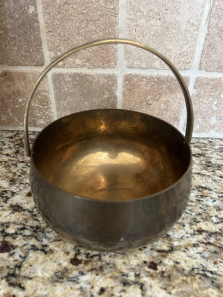 Brass Bowl with Handle   MTS|116336
