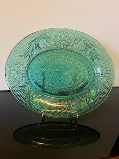 #2607 Pressed Glass Oval Dish RSV|134096