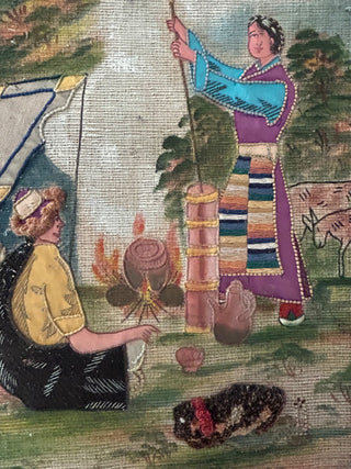 Vintage  Asian art piece