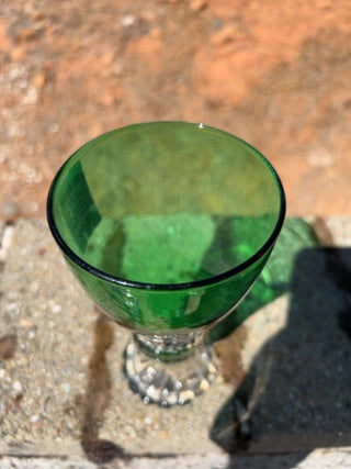 ONE Footed Ice Tea Goblet Emerald Green Anchor Hocking – Boopie Stemware
