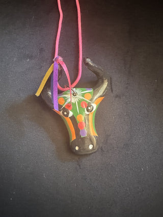 Cow ceramic necklace #62 VV MTS|125497
