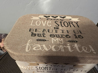 Basket Storage Box w/Lid LOVE MTS|118516