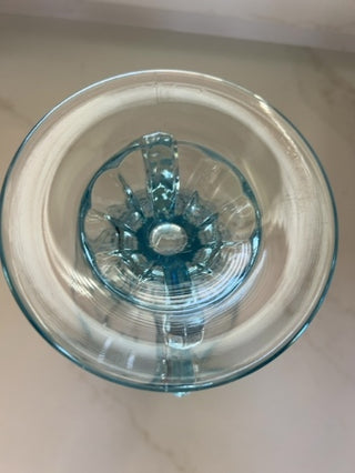 Vintage Fostoria "Baroque" Azure Blue Vase