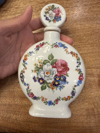 Vintage Spanish Porcelain Perfume Bottle med