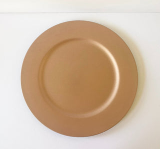 13" Rose Gold Plate Charger Set of 4 (RSV)|92878