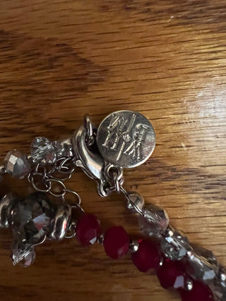 WHBM Red Statement Necklace MTS