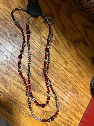 WHBM Red Statement Necklace MTS